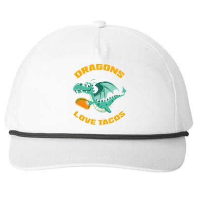 Dragons Love Tacos Funny Taco Snapback Five-Panel Rope Hat