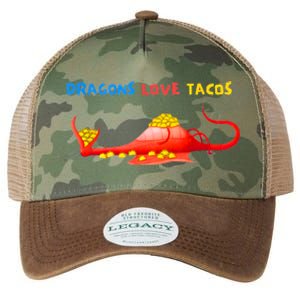 Dragons Love Tacos Cute Dragon Lover Mexican Birthday Party Legacy Tie Dye Trucker Hat