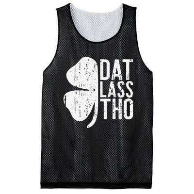 Dat Lass Tho Saint Patrick's Day Mesh Reversible Basketball Jersey Tank