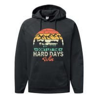 DonT Let The Hard Days Win Motivational Gym Fitness Workout Performance Fleece Hoodie