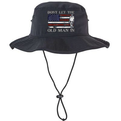 DonT Let The Old Man In Vintage American Flag Legacy Cool Fit Booney Bucket Hat