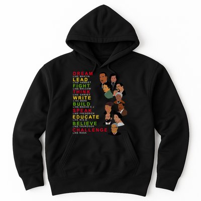 Dream Lead Think Educate Black History Month Hoodie