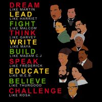 Dream Lead Think Educate Black History Month Baby Bodysuit