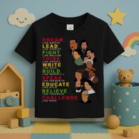 Dream Lead Think Educate Black History Month Toddler T-Shirt