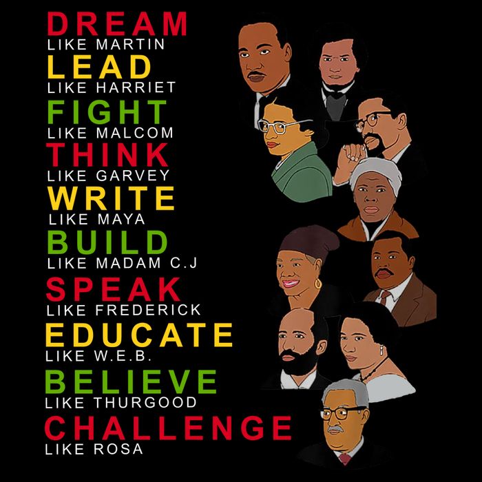 Dream Lead Think Educate Black History Month Toddler T-Shirt
