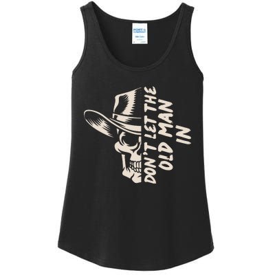 DonT Let The Old Man In Cowboy Skull Ladies Essential Tank