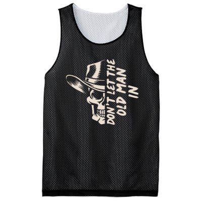 DonT Let The Old Man In Cowboy Skull Mesh Reversible Basketball Jersey Tank