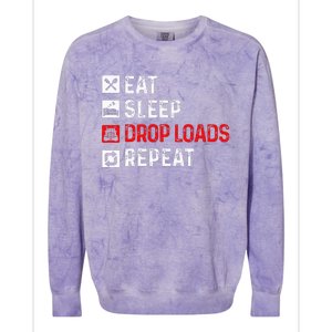 Drop Loads Trucker Semi Truck Driver Big Rig Trucking Colorblast Crewneck Sweatshirt