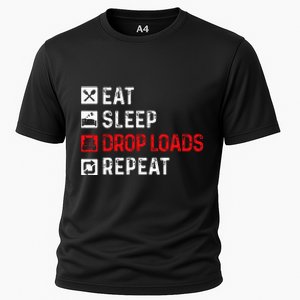 Drop Loads Trucker Semi Truck Driver Big Rig Trucking Cooling Performance Crew T-Shirt