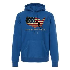 Dont Let The Old Man In American Flag Guitar Premium Hoodie