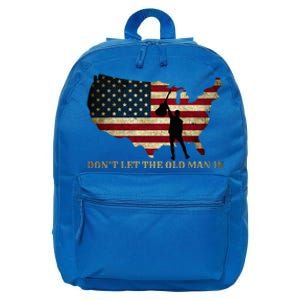 Dont Let The Old Man In American Flag Guitar 16 in Basic Backpack