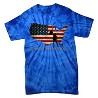 Dont Let The Old Man In American Flag Guitar Tie-Dye T-Shirt