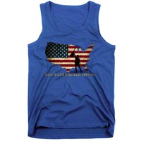 Dont Let The Old Man In American Flag Guitar Tank Top