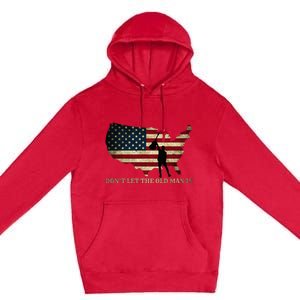 Dont Let The Old Man In American Flag Guitar Premium Pullover Hoodie