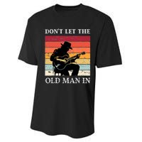 DonT Let The Old Man In Vintage Cowboy With A Guitar Performance Sprint T-Shirt