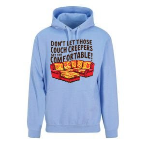 DonT Let Those Couch Creepers Get Too Comfortable Funny Unisex Surf Hoodie