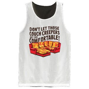 DonT Let Those Couch Creepers Get Too Comfortable Funny Mesh Reversible Basketball Jersey Tank