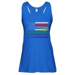 DonT Let The Hard Days Win Lgbtq Pride American Flag Great Gift Ladies Essential Flowy Tank