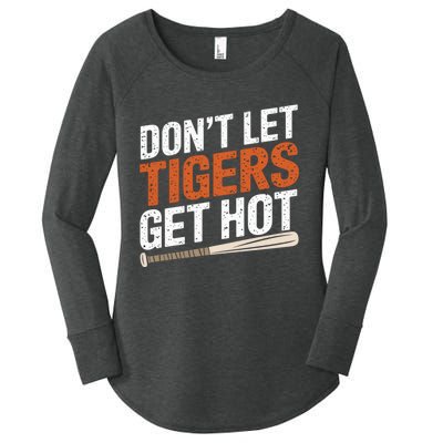 DonT Let Tiger Get Hot Women's Perfect Tri Tunic Long Sleeve Shirt