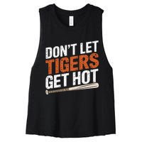 DonT Let Tiger Get Hot Women's Racerback Cropped Tank