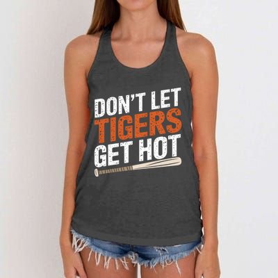 DonT Let Tiger Get Hot Women's Knotted Racerback Tank