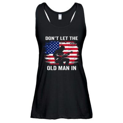 DonT Let The Old Man In Vintage Ladies Essential Flowy Tank