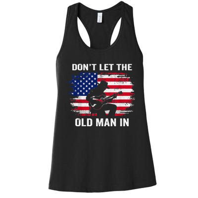 DonT Let The Old Man In Vintage Women's Racerback Tank