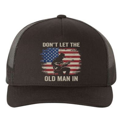 DonT Let The Old Man In Cowboy Us Flag Yupoong Adult 5-Panel Trucker Hat