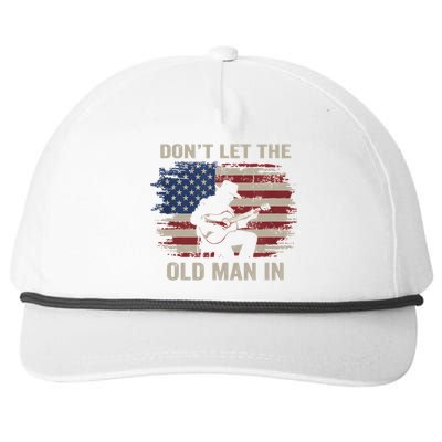 DonT Let The Old Man In Cowboy Us Flag Snapback Five-Panel Rope Hat