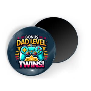 Dad Level: Twins! Funny And Playful Typography Twin Dad Magnet