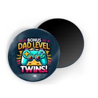 Dad Level: Twins! Funny And Playful Typography Twin Dad Magnet