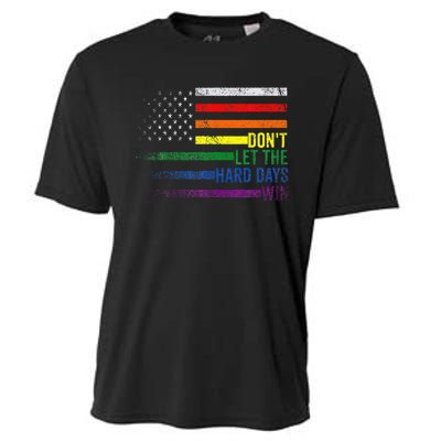 DonT Let The Hard Days Win Lgbtq Pride Cooling Performance Crew T-Shirt