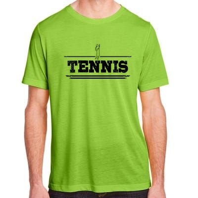 Distressed Look Tennis Gift For Tennis Players Gift Adult ChromaSoft Performance T-Shirt