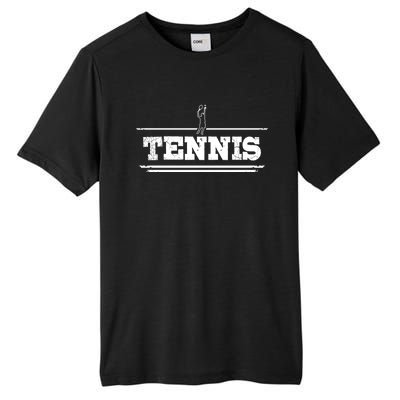 Distressed Look Tennis Gift For Tennis Players Gift Tall Fusion ChromaSoft Performance T-Shirt