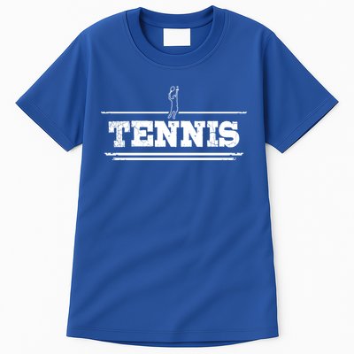 Distressed Look Tennis Gift For Tennis Players Gift Tall T-Shirt