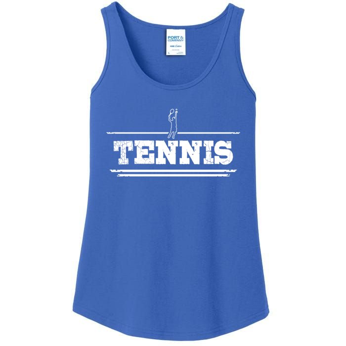 Distressed Look Tennis Gift For Tennis Players Gift Ladies Essential Tank