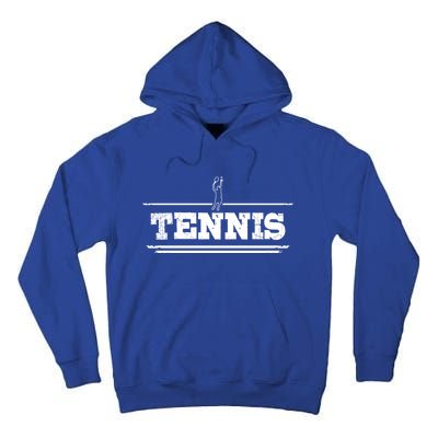 Distressed Look Tennis Gift For Tennis Players Gift Tall Hoodie