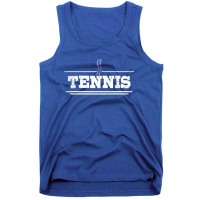 Distressed Look Tennis Gift For Tennis Players Gift Tank Top