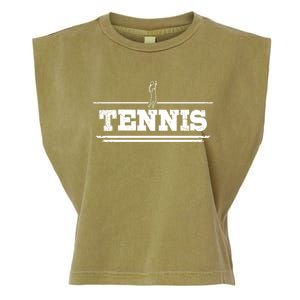 Distressed Look Tennis Gift For Tennis Players Gift Garment-Dyed Women's Muscle Tee