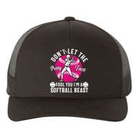 DonT Let The Pretty Face Fool You IM A Softball Beast Girl Yupoong Adult 5-Panel Trucker Hat