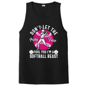 DonT Let The Pretty Face Fool You IM A Softball Beast Girl PosiCharge Competitor Tank