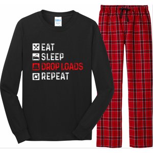 Drop Loads Trucker Semi Truck Driver Big Rig Trucking Long Sleeve Pajama Set