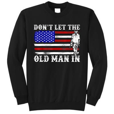 DonT Let The Old Man In Vintage American Flag Sweatshirt