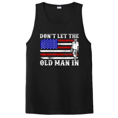 DonT Let The Old Man In Vintage American Flag PosiCharge Competitor Tank