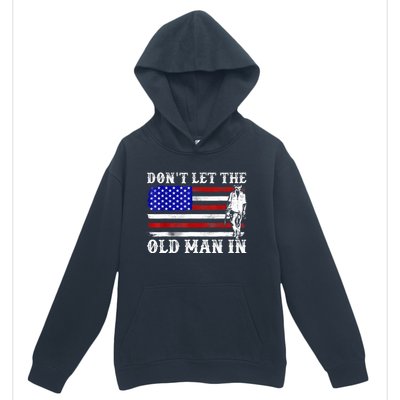 DonT Let The Old Man In Vintage American Flag Urban Pullover Hoodie