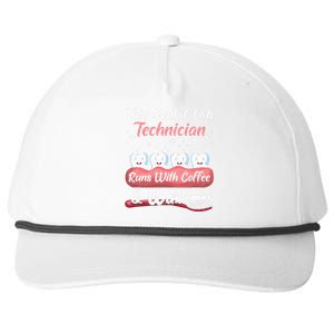 Dental Lab Technician Runs With Coffee And Wax Dental Lab Snapback Five-Panel Rope Hat