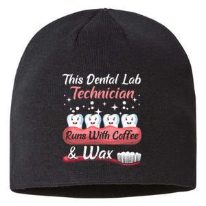 Dental Lab Technician Runs With Coffee And Wax Dental Lab Sustainable Beanie