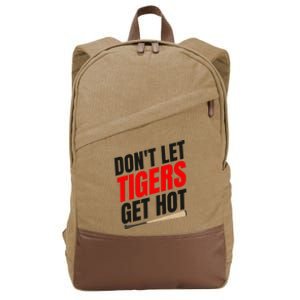 DonT Let Tiger Get Hot Cotton Canvas Backpack