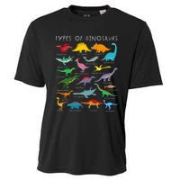 Dinosaur Lover Types Of Dinosaurs Different Dinosaurs Cooling Performance Crew T-Shirt