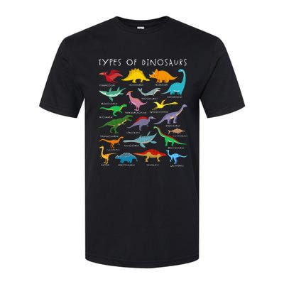 Dinosaur Lover Types Of Dinosaurs Different Dinosaurs Softstyle CVC T-Shirt